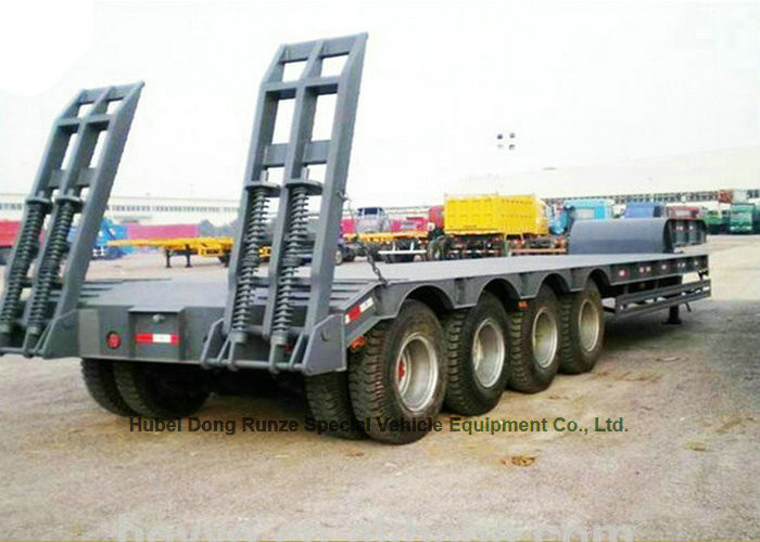 Heavy Duty Gooseneck 4 Axle Lowboy Trailers 80 - 90 ton