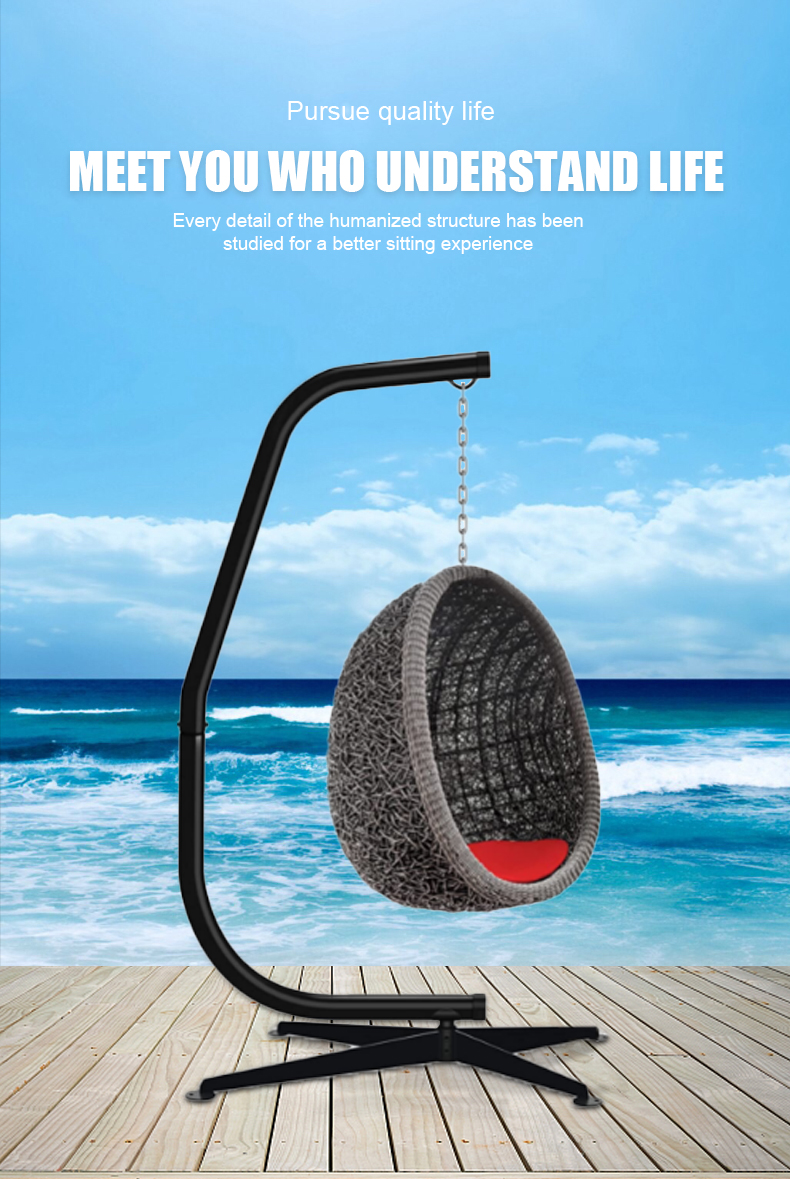 Outdoor Activity Heavy Duty Steel Hammock Stand with C Shape Design Qingdao Port