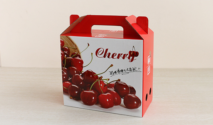 4 Color Printing Custom Corrugated Boxes 22X18X0.4 Cm For Fruit Packaging