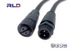 Straigh Plug Aviation Waterproof Wire Connectors Male Cable IP67 M12 Sensor 5/8