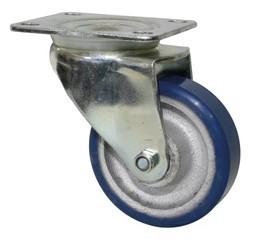 Quality 4 inch swivel aluminium casters rubber trolley wheels 300lbs wholesale