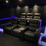 Home Theater Electric Recliner Chair With Headrest Adjustable Height Easy