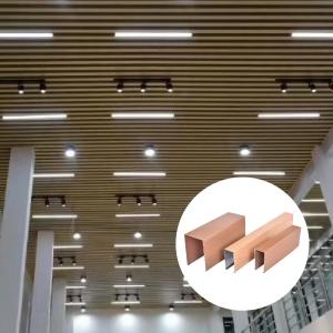 Quality Non Combustible U Shaped Aluminum Drop Ceiling Tiles For Building Decoration wholesale