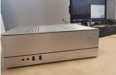 Black Silver 210mm Width SPCC HTPC Gaming Case