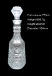 Serial whiskey Glass bottle