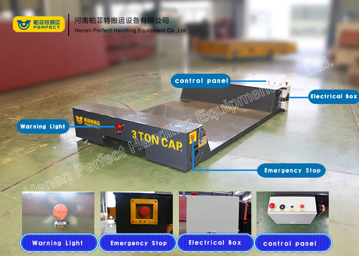 30T Capacity Towable Type Heavy Duty Plant Trailer Motorized Rail Die Transfer Carts