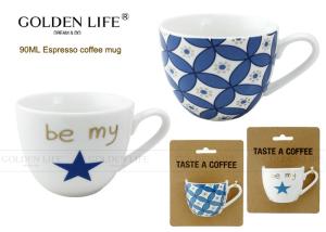 Quality Vibrant Design Choices 90ml Espresso Cup AB Grade Ounce Demitasse For Coffee wholesale