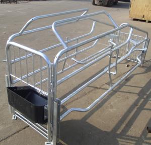 China hot dip galvanized pig farrowing crate pig cages for pig farming on sale