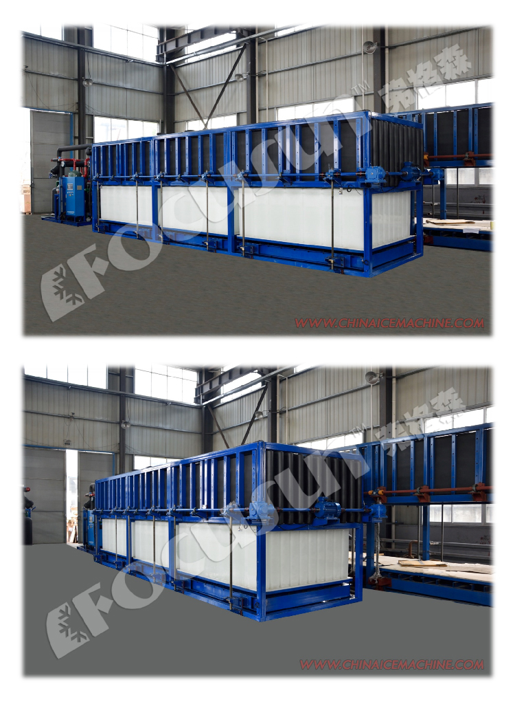 20 Tons Per Day Industrial Direct Cooling System Block Ice Maker for Ice Block Shape