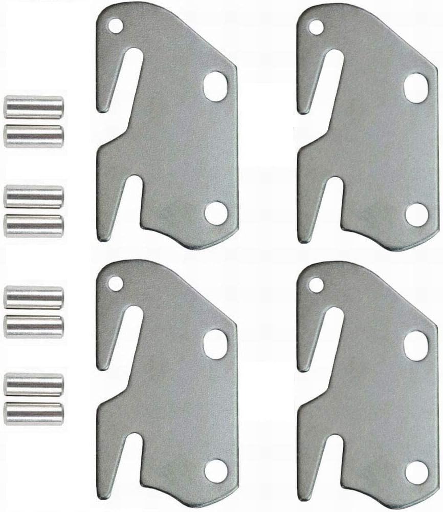 10 Hook Plates for Wooden Beds Frame Bracket Headboard Footboard Replacement Stocked