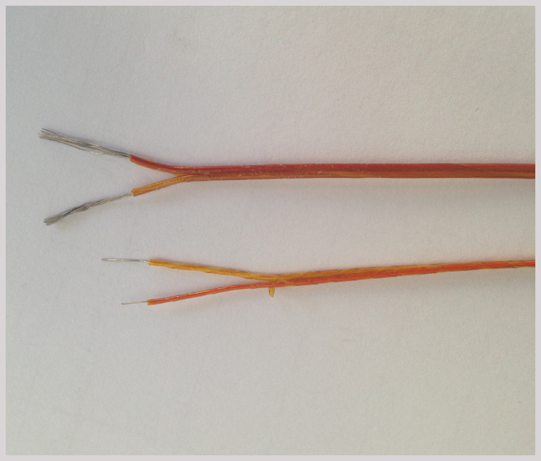 24AWG Chromel Alumel Thermocouple Wire With Kapton Insulation PTFE
