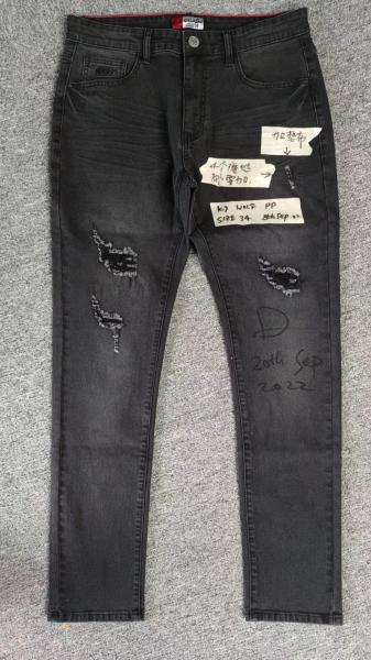 factory manufacturer custom logo wholesale stretch denim pants fashion high