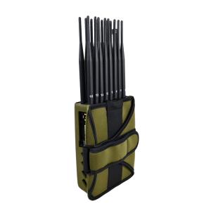 Quality Metal Shell 16W 25m 16 Antennas Portable Jamming Device wholesale
