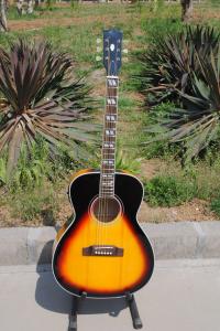 Quality Free shipping sunburst J200 acoustic guitar,fishman EQ acoustic guitar wholesale
