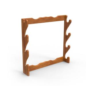 Quality Wall Mounted Pop Pos Display Pinewood Wooden Gun Display Rack wholesale