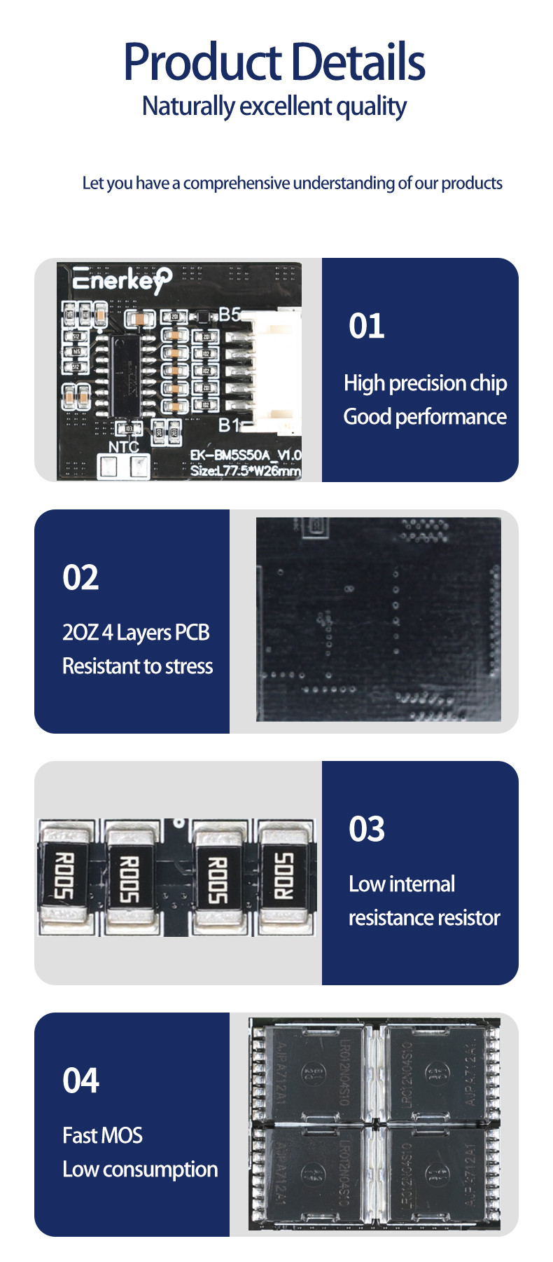 FR-4 Li-ion Battery Protection Board Ternary Lithium Battery BMS 5S For Electronic Car