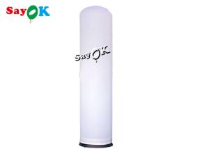 Quality Custom White Inflatable LED Pillar Column For Advertising wholesale