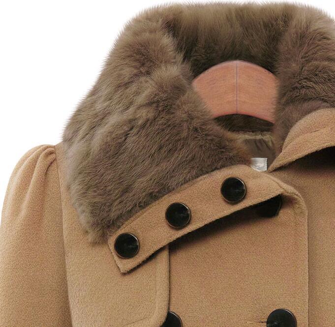 Plus Size Women&prime;s Coats, Autumn Winter Ladies Trench Long Fur Puffer Girls Coat Jacket for Women