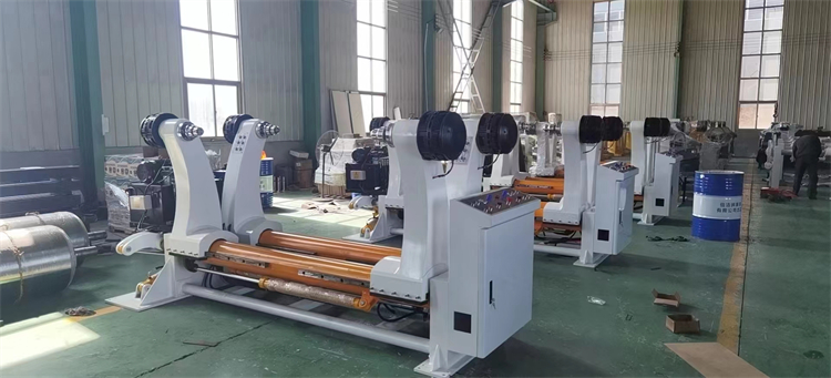 380V Voltage Hydraulic Shaftless Mill Roll Stand for Paperboard Packing Box Production