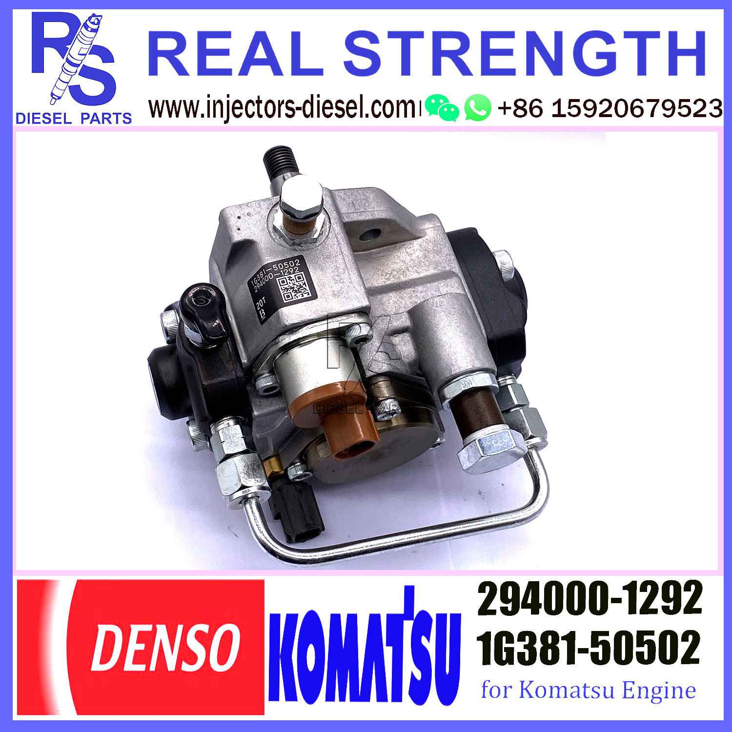 DENSO Diesel Engine Fuel HP3 pump 294000-1290 294000-1291 294000-1292 1G381-50502 1G381-50501 for Komatsu engine