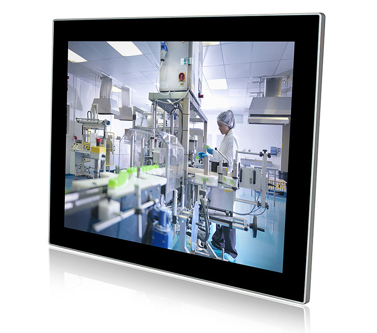 1280x1024 NTSC Capacitive Touch Monitor 450cd/M2 Aluminium Alloy PCAP