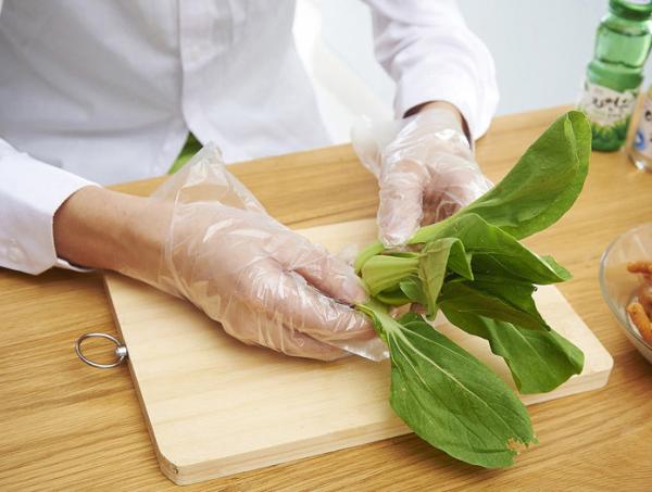 Lightweight Clear Food Handling Gloves / Food Handler Poly Gloves Loose -