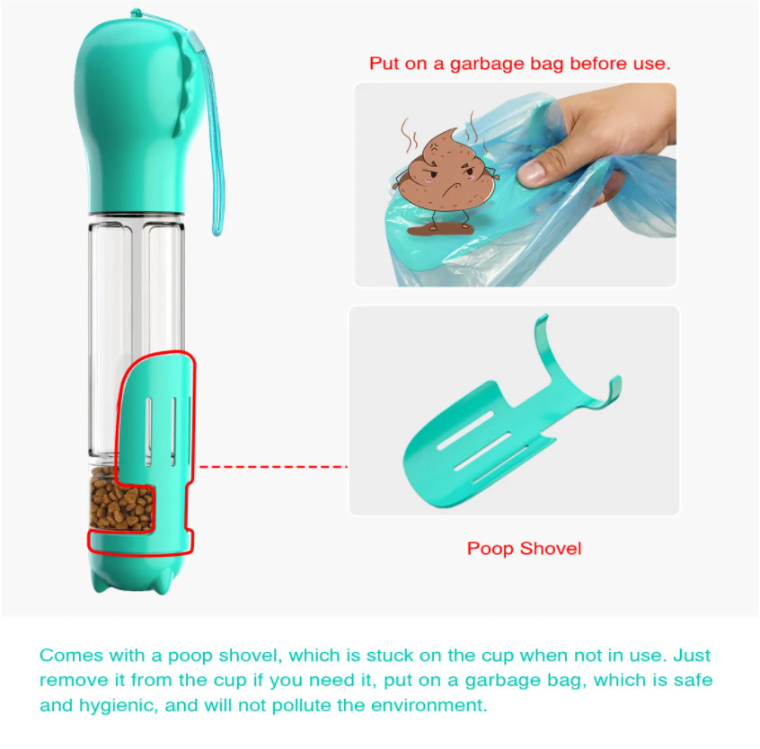 Outdoor Portable Dog Water Bottle Dispenser Leak Proof Dog Water Bottle Dispenser