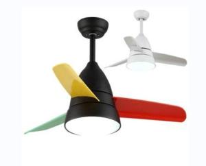 China 6500K Remote Control Led Ceiling Fan light 3 ABS Plastic Blades on sale