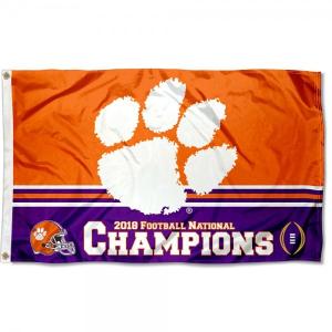 Quality clemson_tigers football national champions flag wholesale