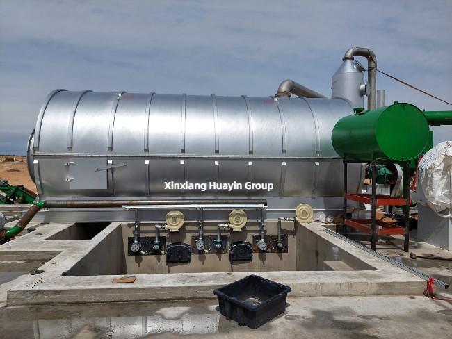 Horizontal Rotating 10 Ton Waste Tyre Pyrolysis Plant Automated
