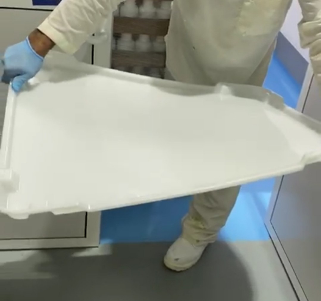 PP ABS Flat Bottom PPE CE 5cm Plastic Drying Trays For Capsule Drying