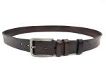 Vintage Mens Casual Brown Leather Belt Standard Size 1.5'' Width