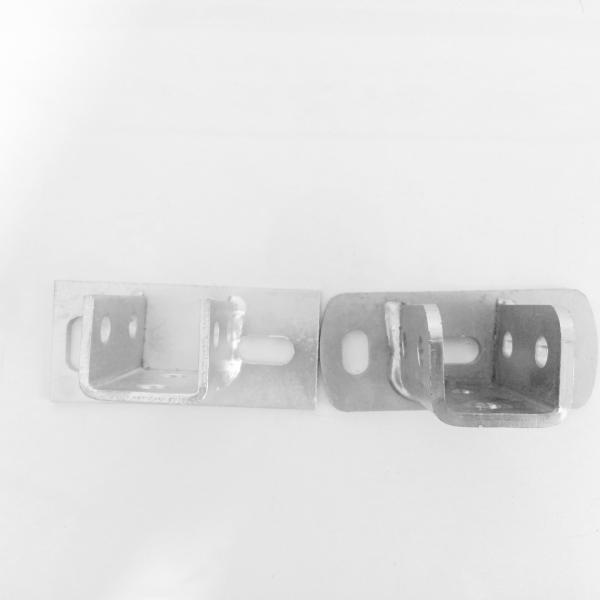 Customized Strut Channel Fittings Flat Angle silver For electrical Channel