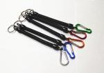 Promtional 6.5'' Steel Coil Fishing Plier Lanyard Cords w/Split Ring and