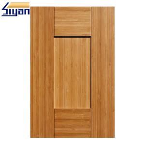 Quality Five Panels MDF Shaker Kitchen Cabinet Doors Dark Wood Grain Size Customized wholesale