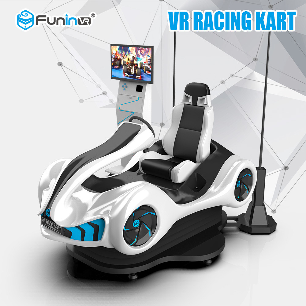 220V Kids / Children 9D VR Simulator VR Racing Karting Car 360 Degree