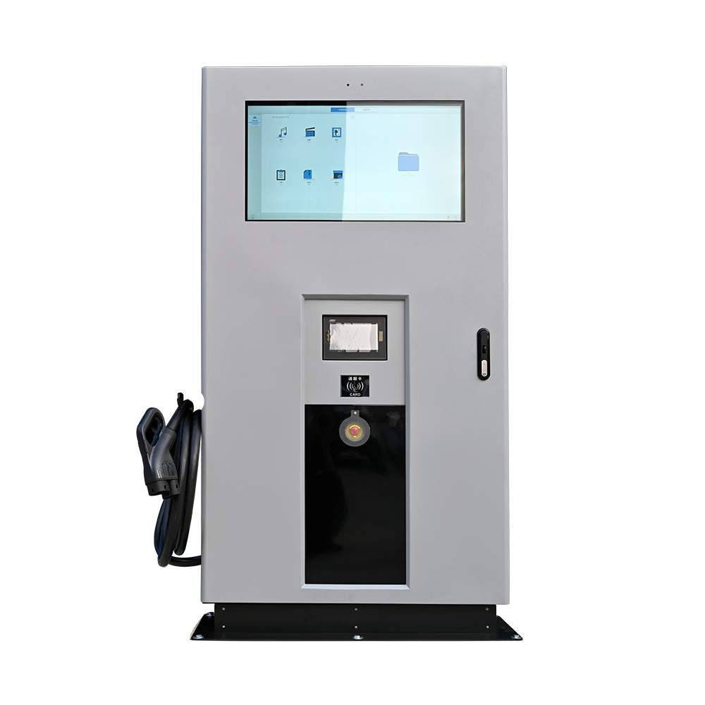 60KW DC EV Charger 2 Guns Electric Vehicle Bus Car EV Fast Charging Station with Nominal Input Voltage 380 VAC ± 15%