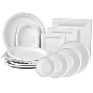 Quality Natural Bagasse Round Premium Biodegradable Plates Disposable wholesale