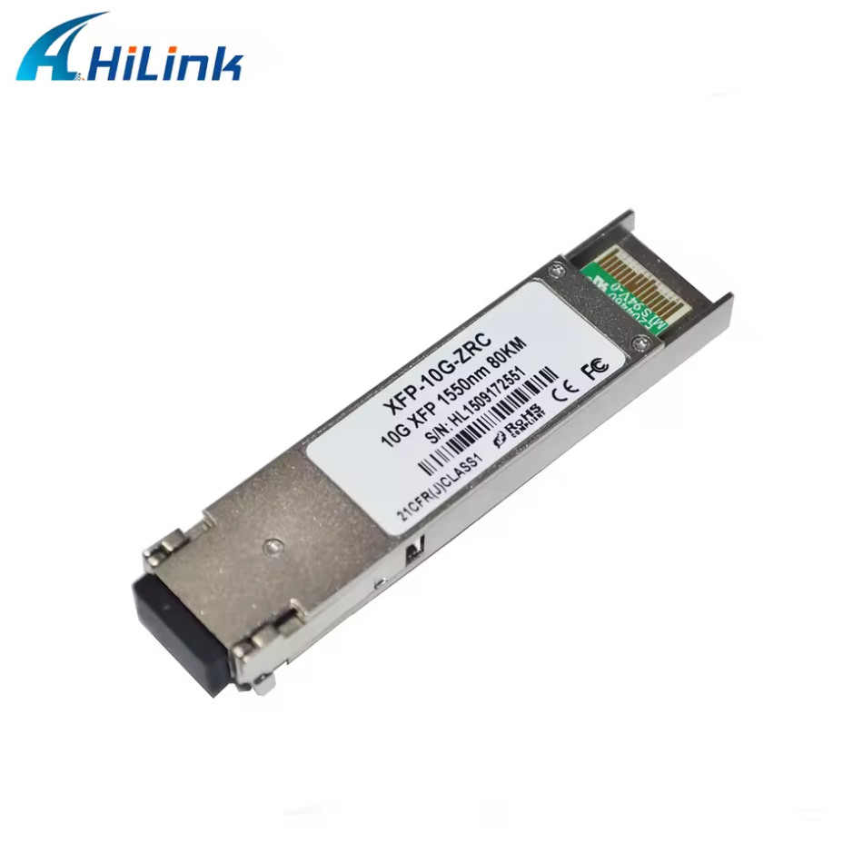 3 Years Warranty 10G-XFP-ZR-80km Hilink 10Gb/s 1550nm 80km Duplex Fiber SM XFP GBIC Transceiver Module