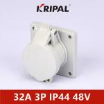 IP44 16A 32A 24V 48V Low Voltage Panel Mounted Socket IEC Standard