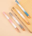 Metal upright pen 0.28 erasable erasing pen.Special color pen Metal pen for
