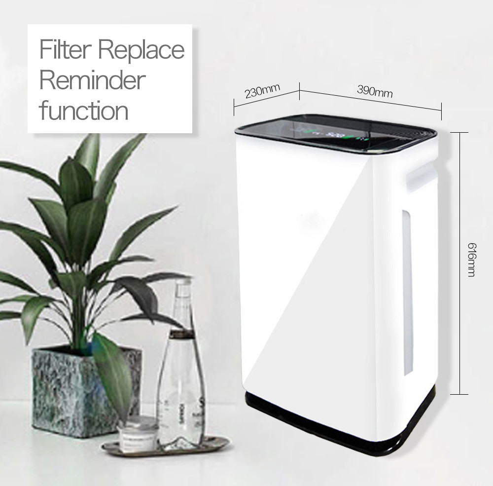 Energy Economical 86W HEPA Dust Desk Air Purifier Aluminum Mesh