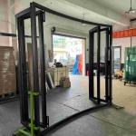 curved thermal break aluminum folding door good sealing