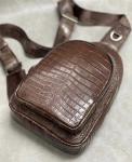 Exotic Crocodile Skin Men's Chest Bag Authentic Genuine Alligator Leather Male