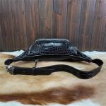 Casual Style Authentic Alligator Skin Men's Small Waist Packs Exotic Genuine