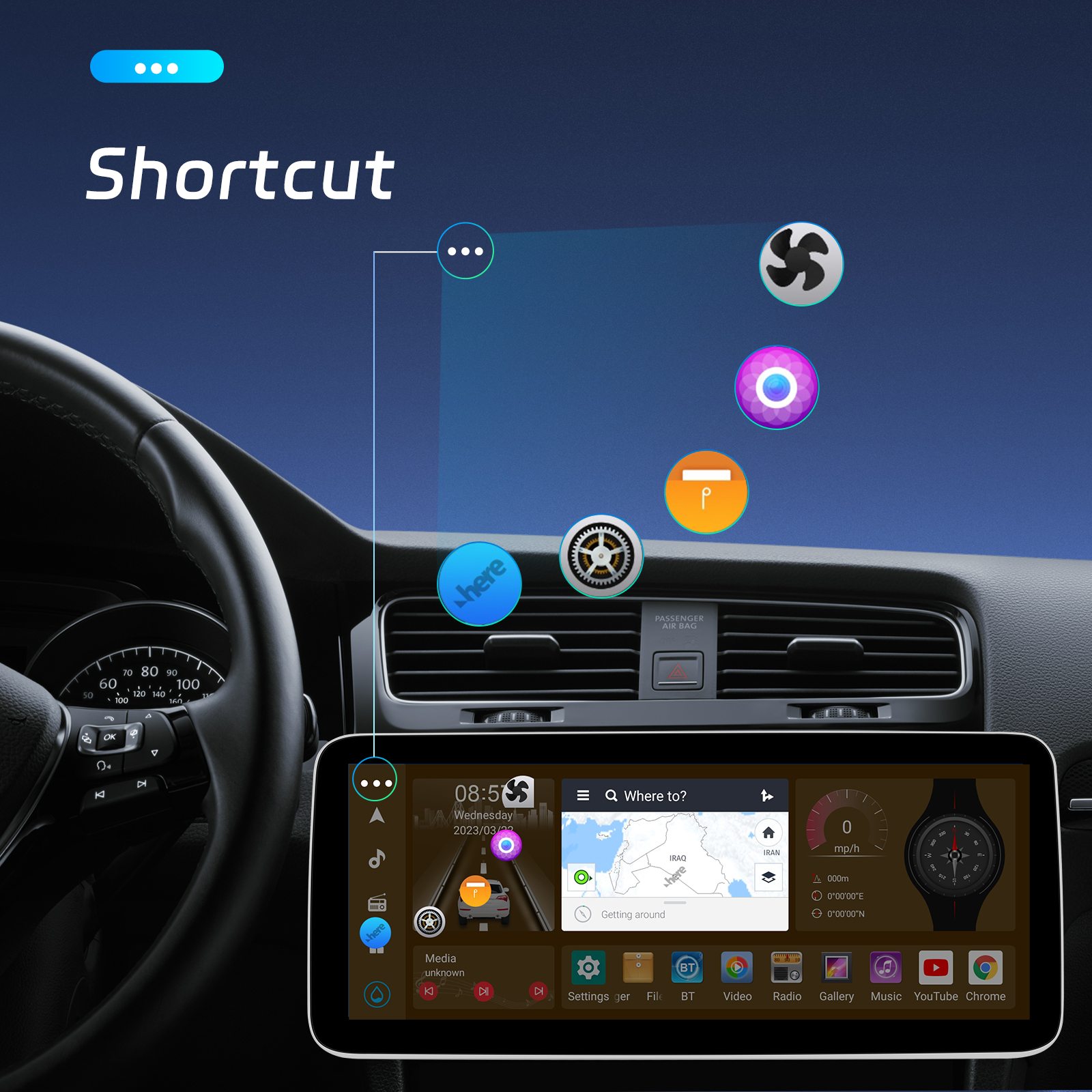 12.3" Android Car Radio with 8 Core 4G 64G Carplay DSP BT WIFI Navigation GPS DVD Player