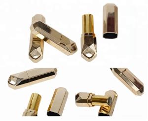 Quality Cosmetic Packaging Lipstick Gold Tube , Custom Made Empty Lipstick Containers wholesale