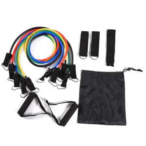 Quality 30LB TPE 11 Pcs Resistance Band Set Tube Workout Bands Bodybuilt wholesale