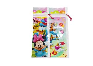 Quality CPE Printing Plastic Drawstring Bag Rainproof Environmental Protection wholesale
