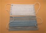 Blue Disposable 3 Ply Medical Disposable Mask Breathing For Personal Care